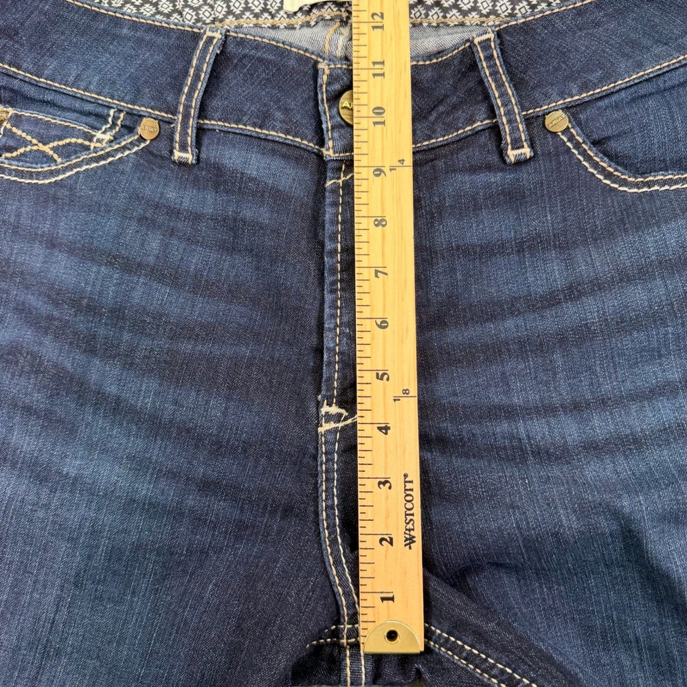 Ariat Real Jeans Women 16WL (Fit 36x31) Blue Contessa Perfect Rise Bootcut Denim - Picture 12 of 16